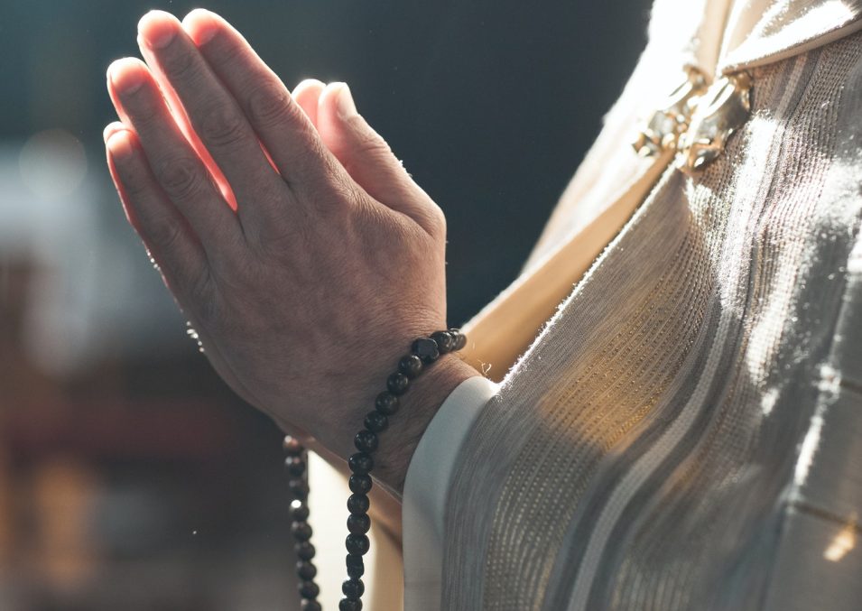 Priest at the ceremony